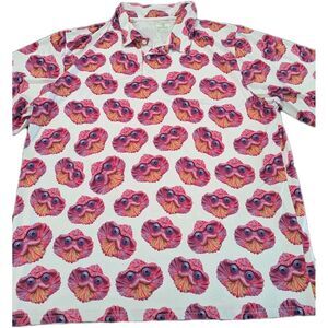 Obnoxious Golf Mens 4xl Bearded Dragon Golf Polo